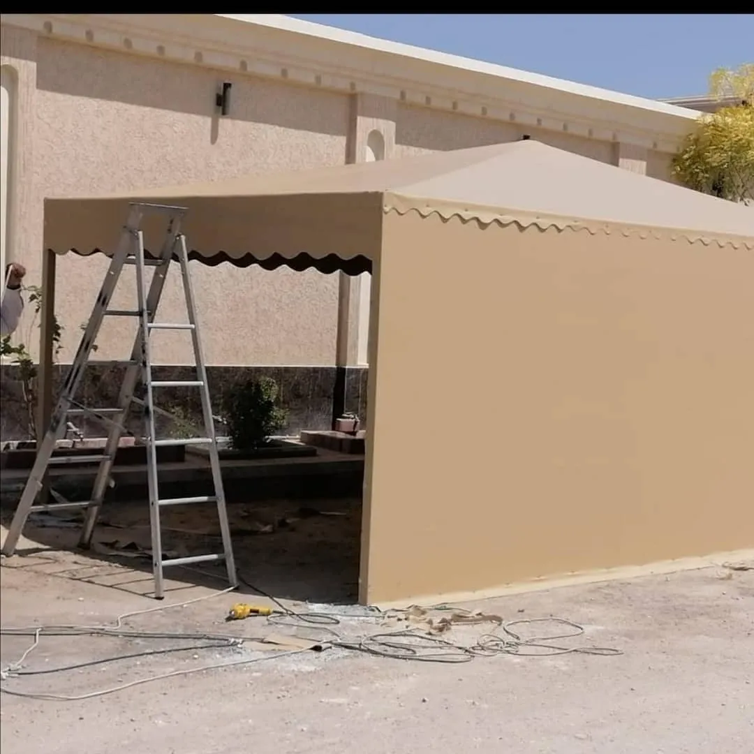 اصلاح مظلات كراج مقوسة بتثبيت آمن بحي الفلاح بجدة 