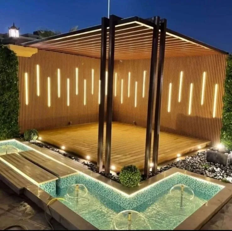 مظلات أحواش وجلسات خارجية في الواحه:بأفضل الأنواع والأسعار