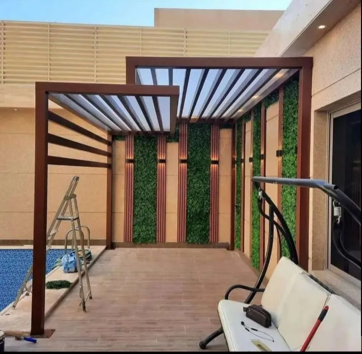 مظلات أحواش وجلسات خارجية في الواحه:بأفضل الأنواع والأسعار