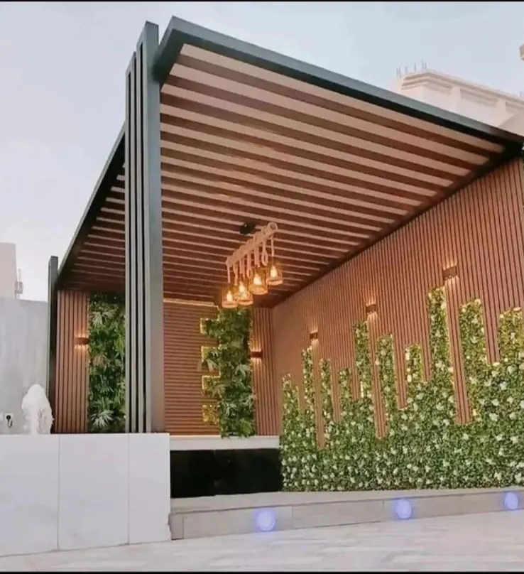 مظلات أحواش وجلسات خارجية في الواحه:بأفضل الأنواع والأسعار