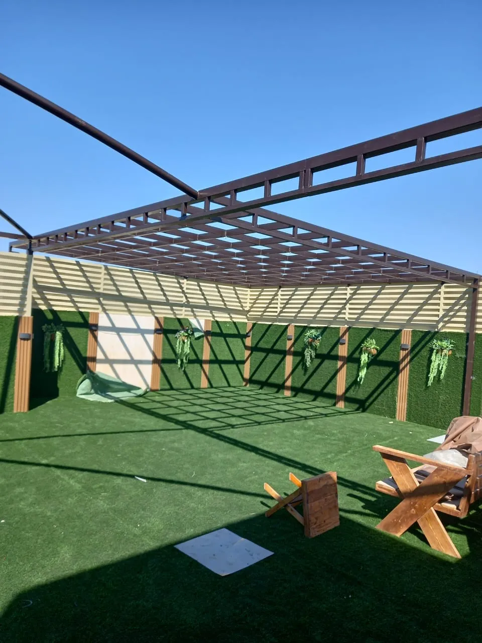 مظلات أحواش وجلسات خارجية في الواحه:بأفضل الأنواع والأسعار