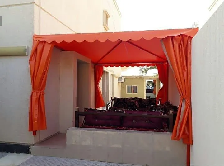 أفضل مظلات حدائق قماش بجدة حي النعيم والمحمديه تصاميم مودرن 