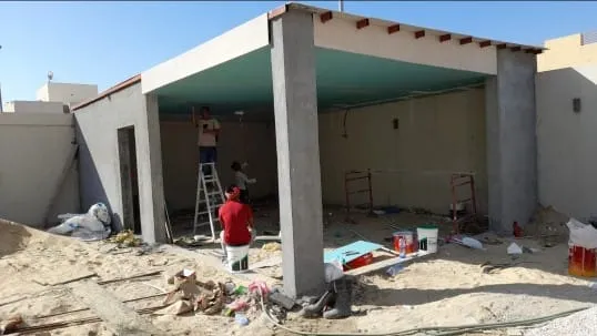 أفضل مقاول ملاحق اسمنت بورد في جدة:تصميم وبناء ملاحق خارجية