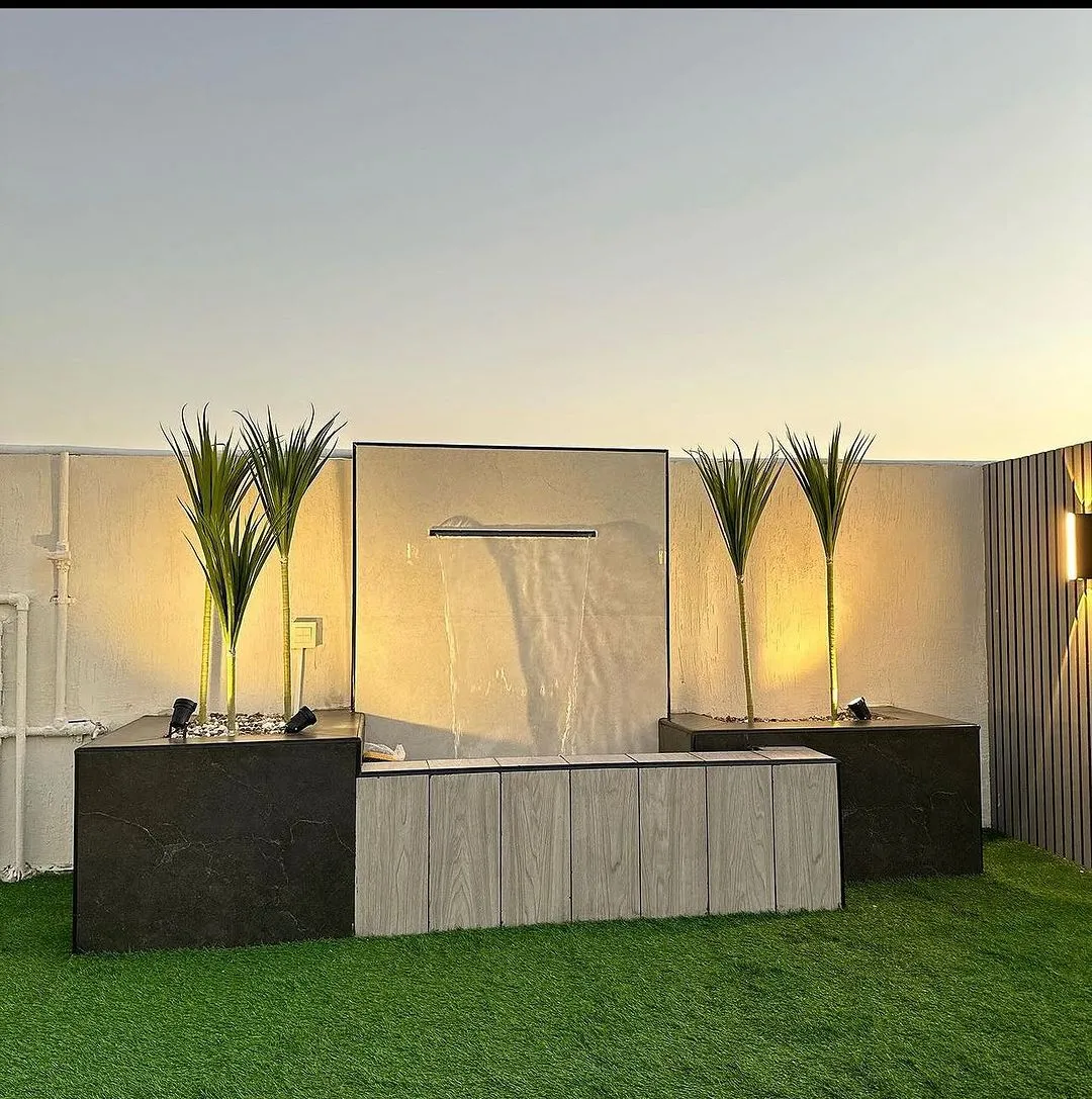 تصميم جلسات خارجية بحي النعيم في جدة|أحدث مظلات وسواتر حدائق