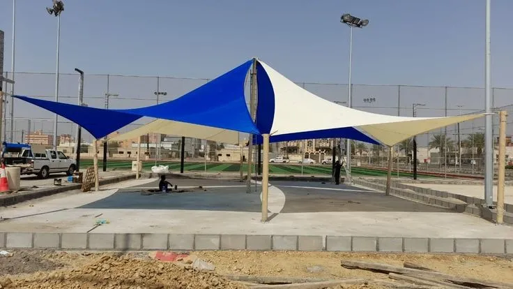 مظلات سيارات والشد الإنشائي والمظلات المتحركةفي حي البساتين 