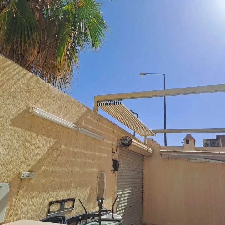 مظلات سيارات والشد الإنشائي والمظلات المتحركةفي حي البساتين 