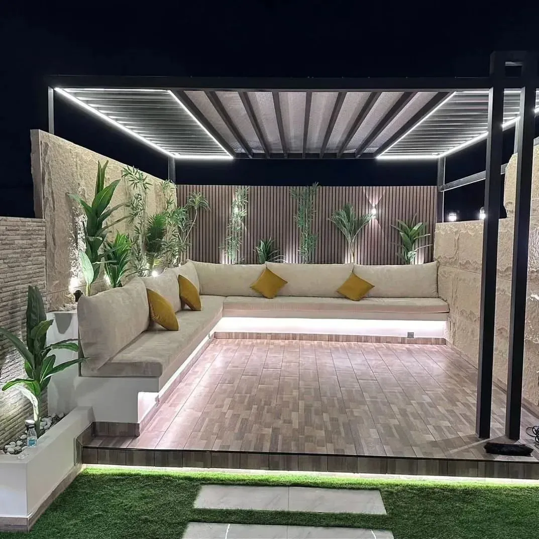 أفكار تصميم مجالس وجلسات خارجية للمنازل والأسطح في أحياء جدة